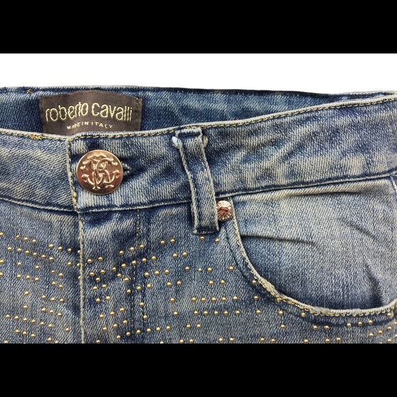 Roberto Cavalli Girls Jeans with adjustable waist - Picture 2 of 5